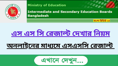 অনলাইনে ও এসএমএসে সকল পরীক্ষার রেজাল্ট দেখার নিয়ম