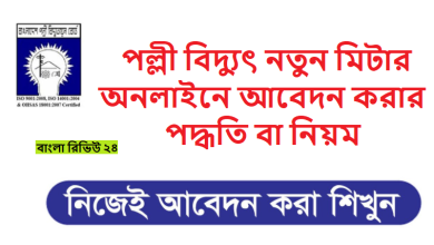 পল্লী-বিদ্যুৎ-নতুন-মিটার-অনলাইনে-আবেদন-করার-পদ্ধতি