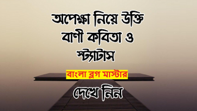 অপেক্ষা নিয়ে উক্তি স্ট্যাটাস ছন্দ ও কবিতা