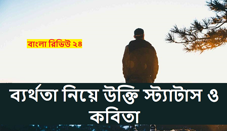 ব্যর্থতা নিয়ে উক্তি স্ট্যাটাস ও কবিতা